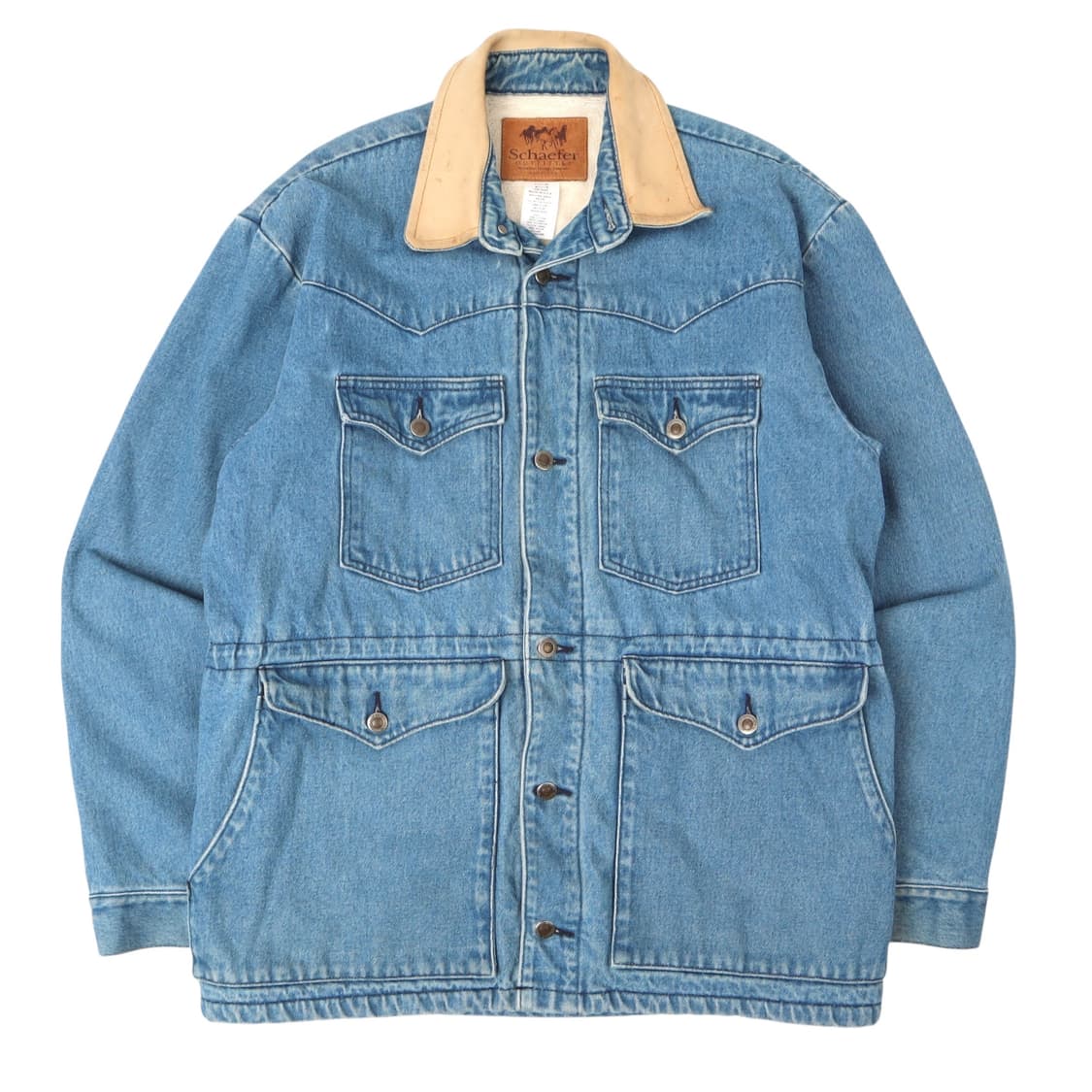 90s Schaefer outfitter 쉐르파라이너 데님 초어코트 상품이미지1