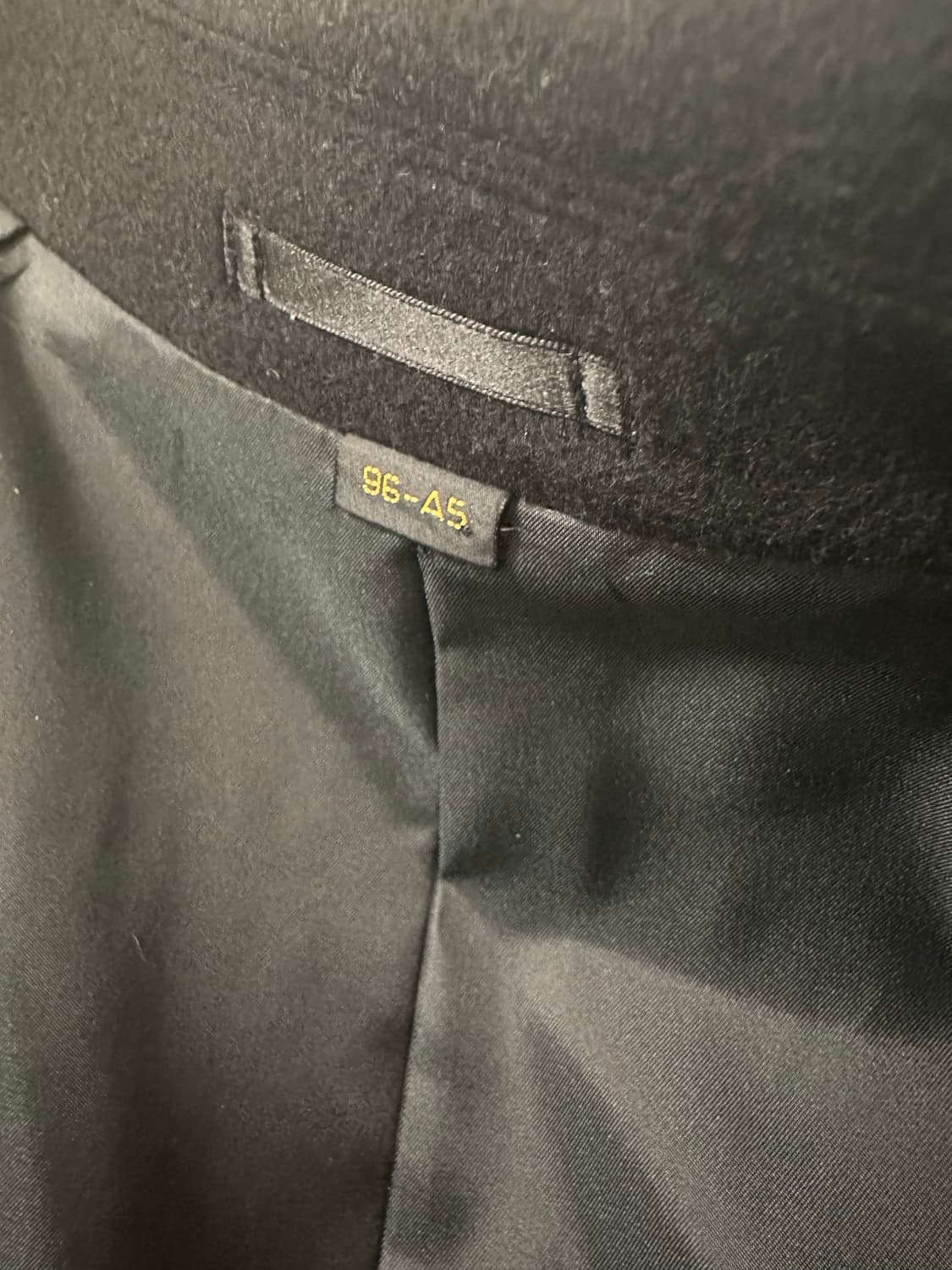 일본 빈티지 GLADAN 캐시미어 코트 블랙 상품이미지4