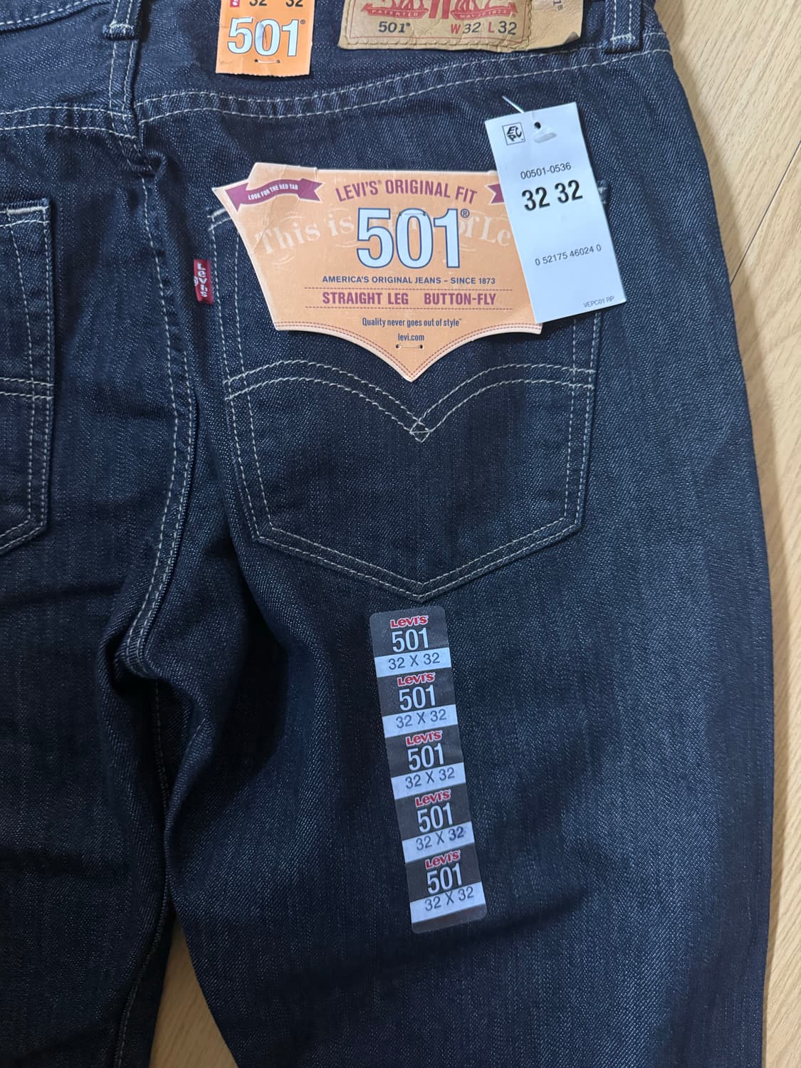 미사용) 리바이스 501 리지드 32/32 00501-0536 상품이미지3