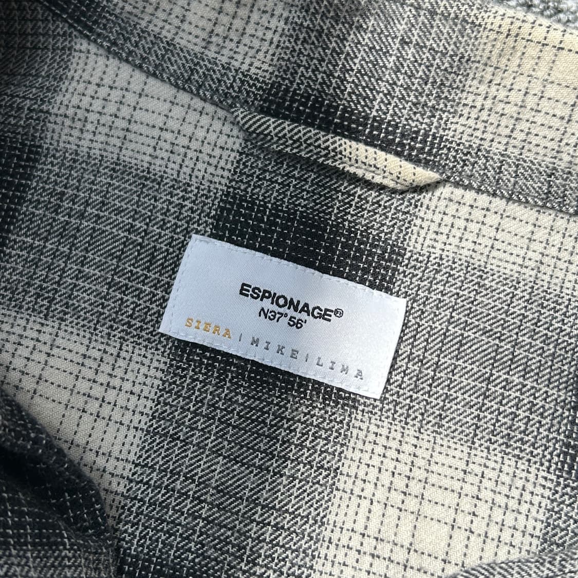 에스피오나지 체크 패턴 셔츠 상품이미지6