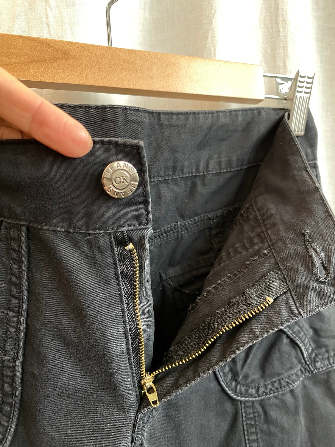 블랙 코튼 카코팬츠(25) 상품이미지5