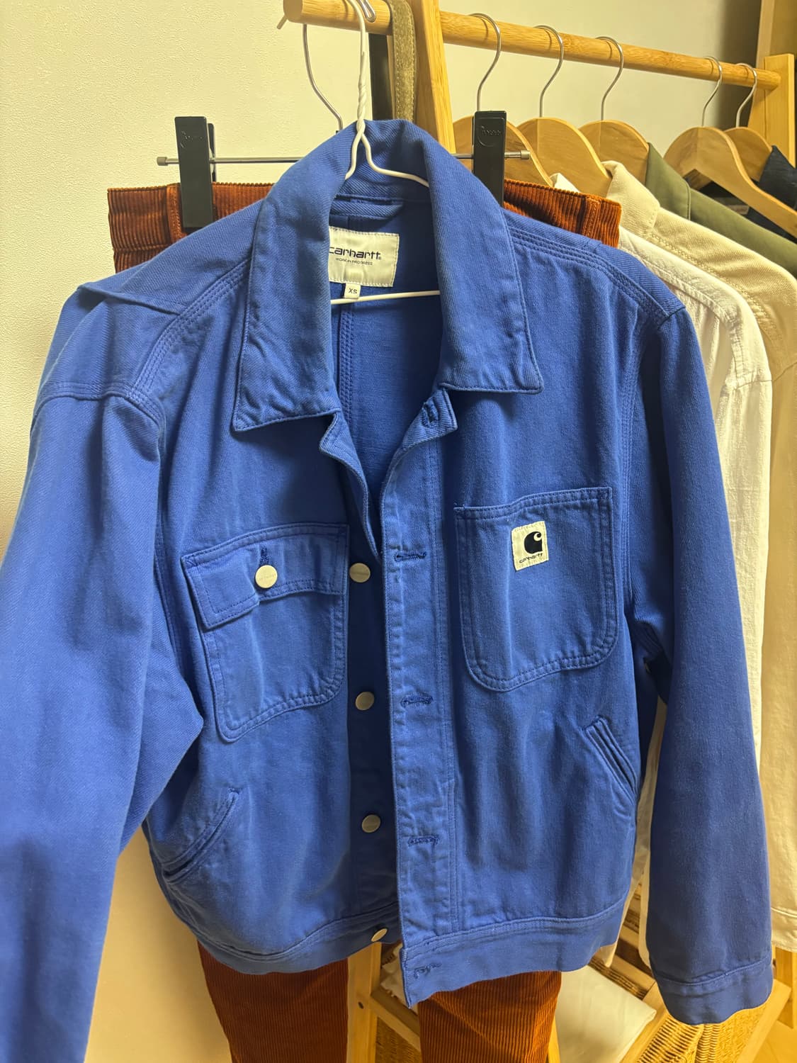 칼하트 WIP 워크 자켓 XS 블루 상품이미지1