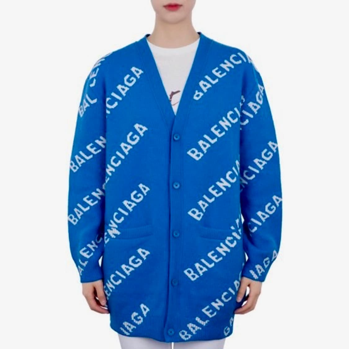20 S/S 발렌시아가 멀티로고 가디건 상품이미지4