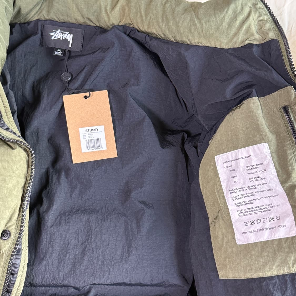 스투시 립스탑 다운자켓 상품이미지3