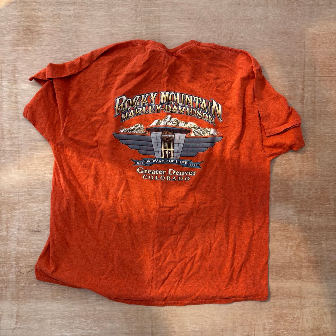 Harley-Davidson Genuine Logo Tee (Orange 상품이미지4