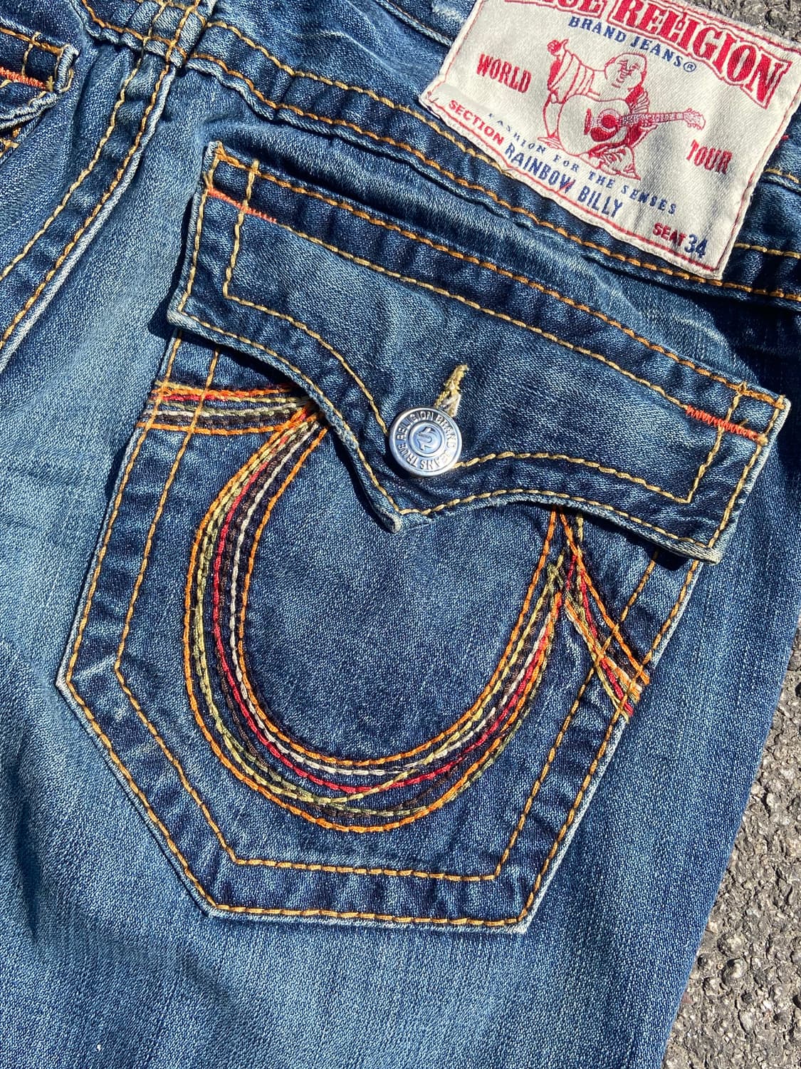 True Religion Rainbow Billy Flaired Jean 상품이미지3