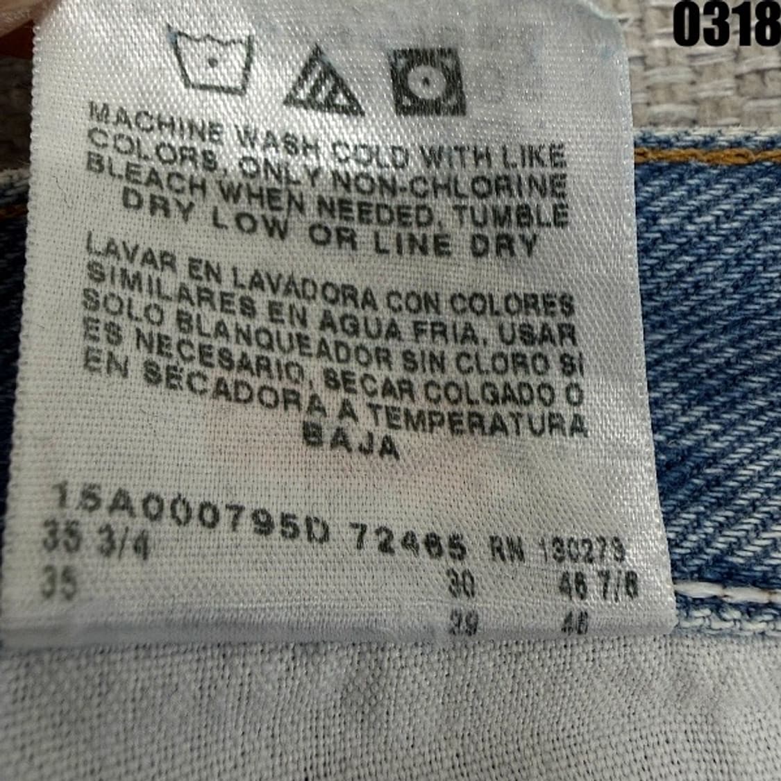 랭글러 데님팬츠 33 0318  상품이미지6