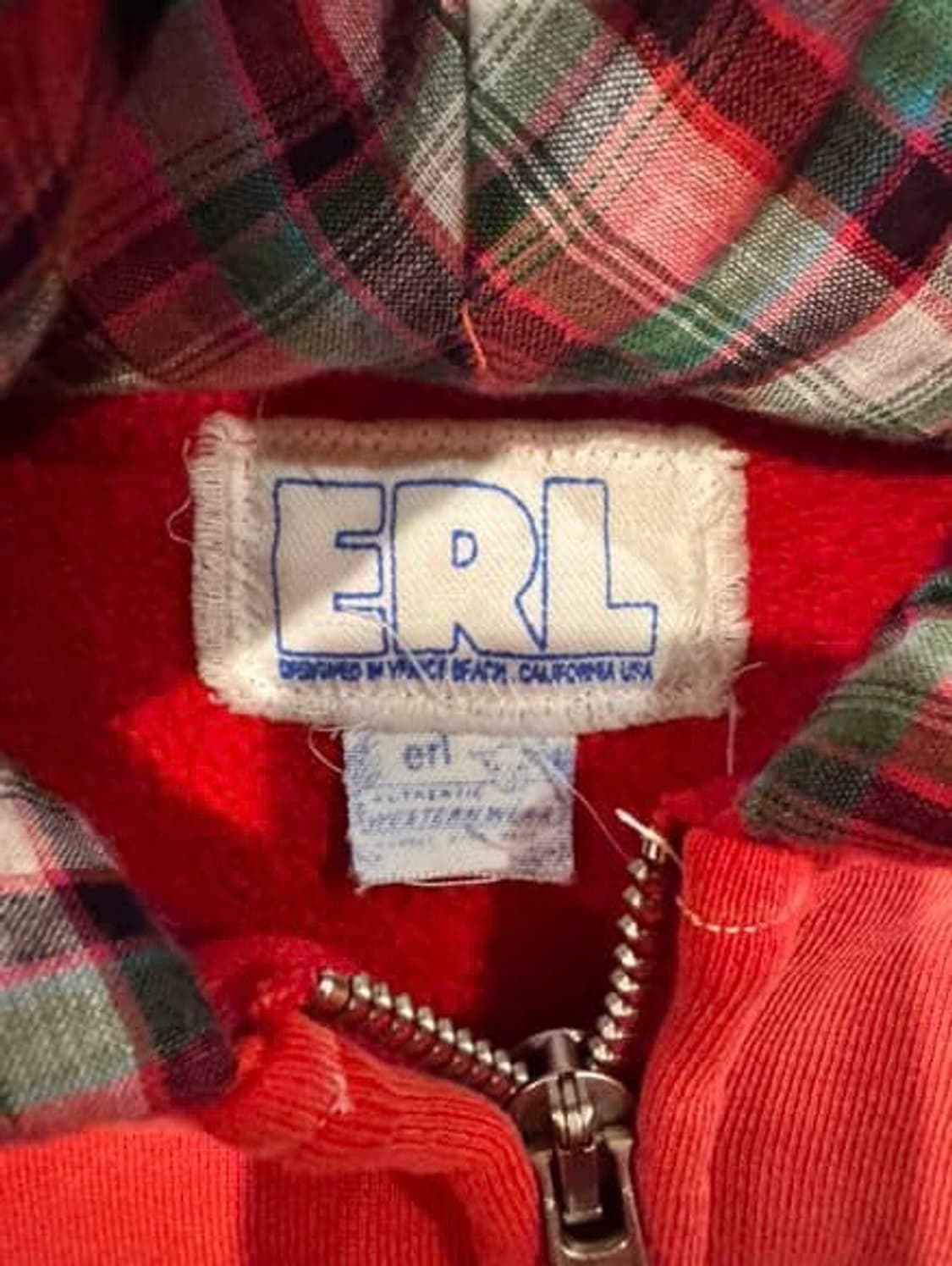 Erl 레드패치 후드집업 XL 사이즈 (공홈•베니스 팝업 한정) 상품이미지10
