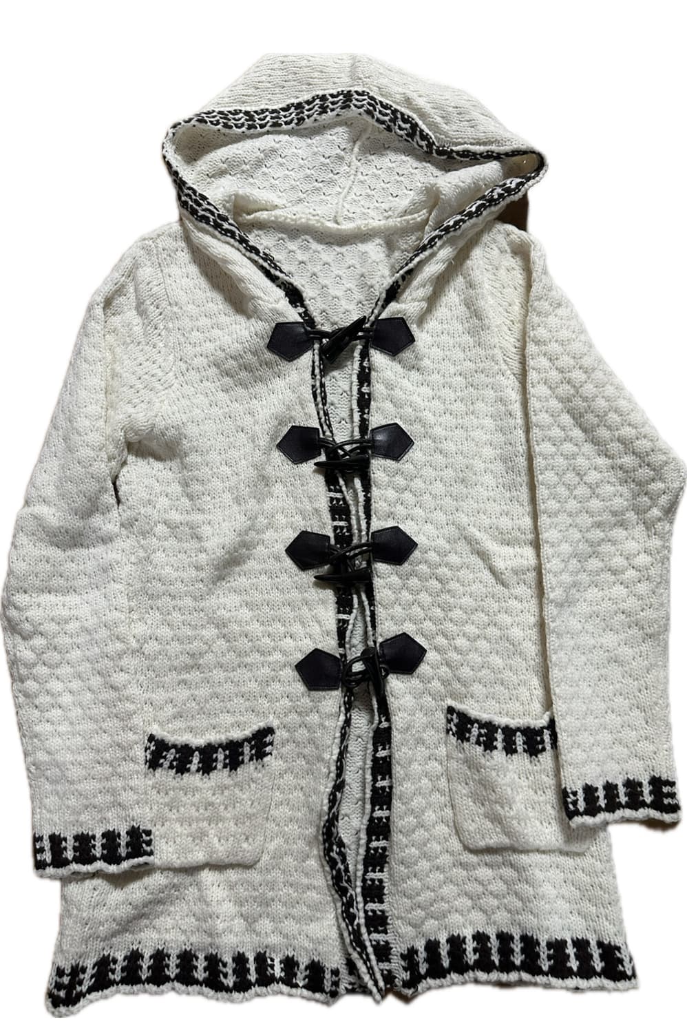 JPN knit hooded coat 상품이미지1
