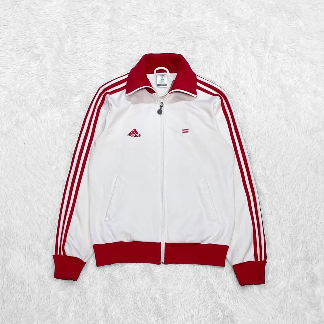 아디다스 오스트리아 코르도바 트랙탑 져지 화이트 레드 상품이미지2