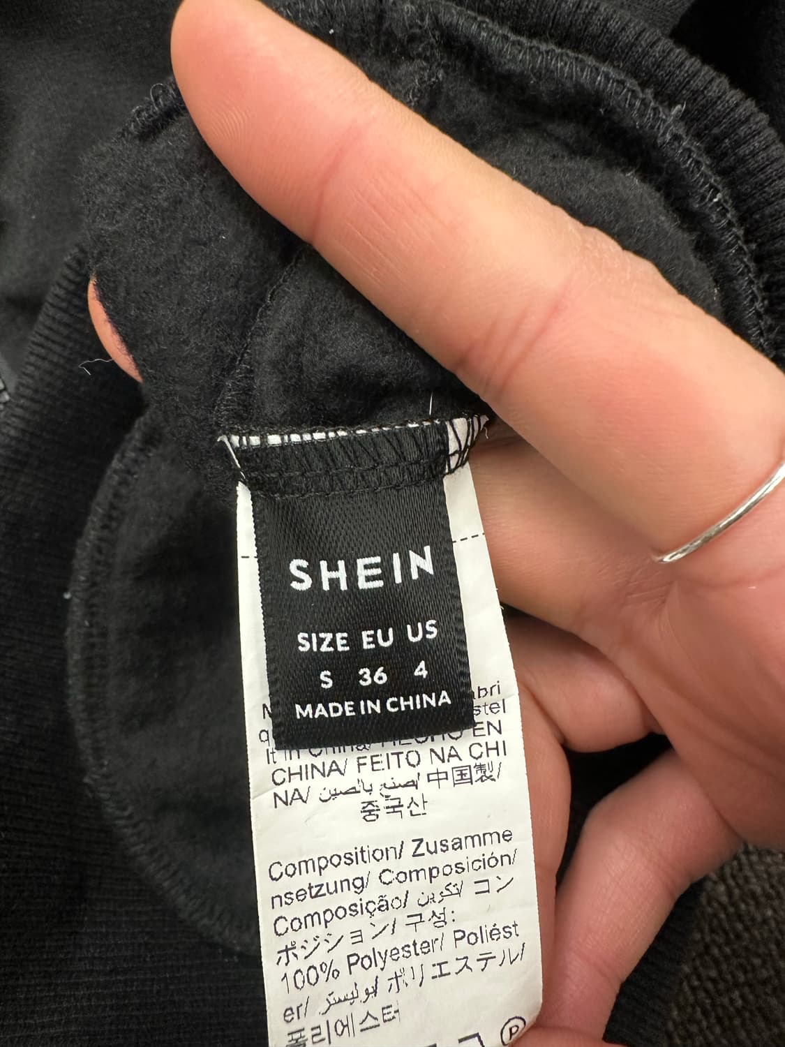 S)빈티지 블랙 퍼 후드집업 상품이미지2