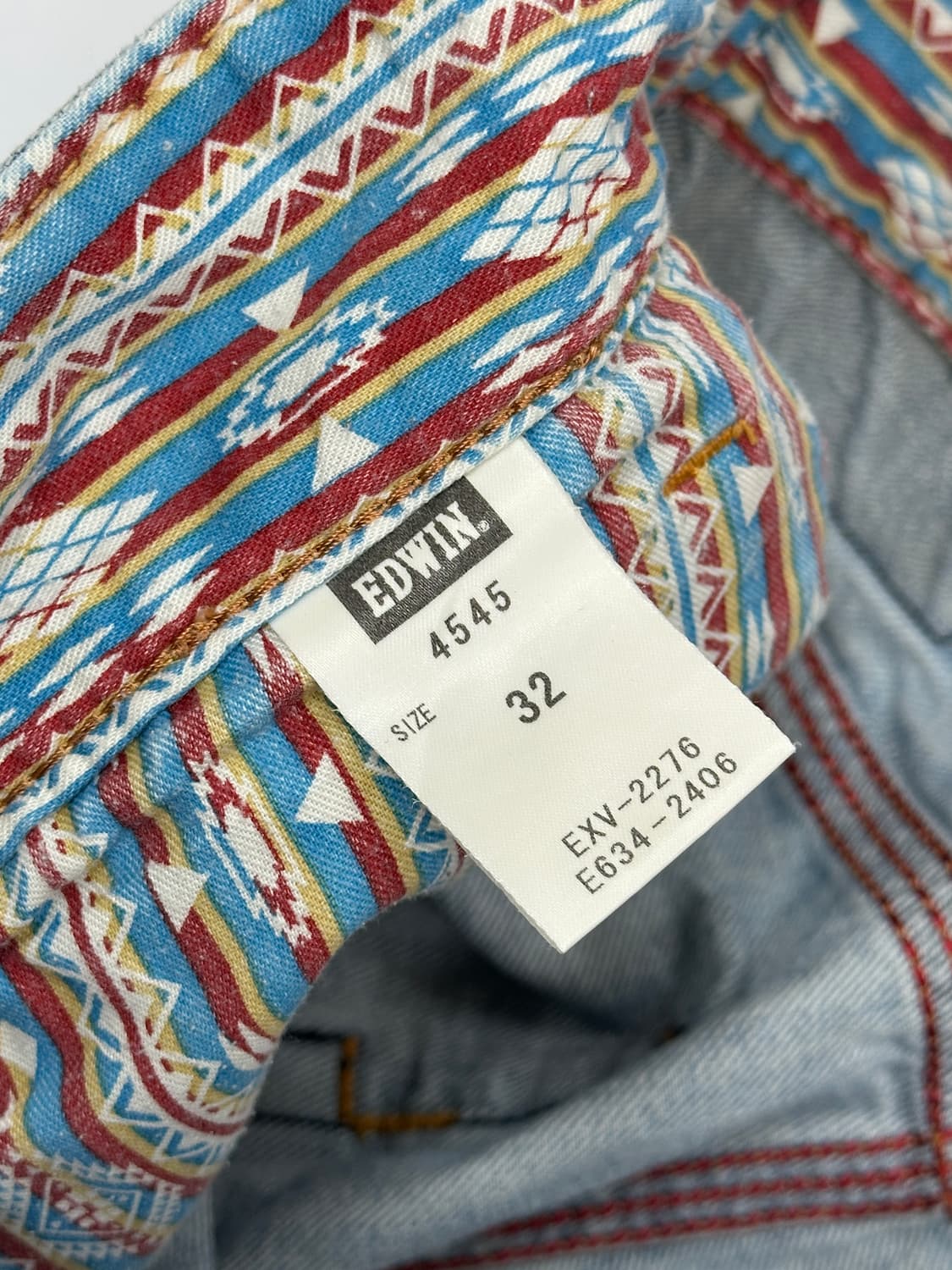 재팬 에드윈 보헤미안 연청 백포인트 빈티지 워싱 5부데님팬츠 반바지 상품이미지7