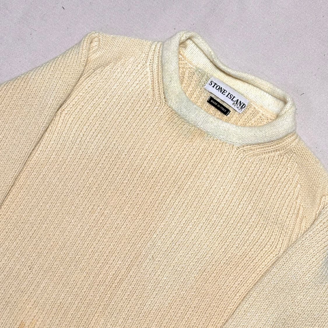 L 스톤아일랜드 여성용 아이보리 울 니트 상품이미지1