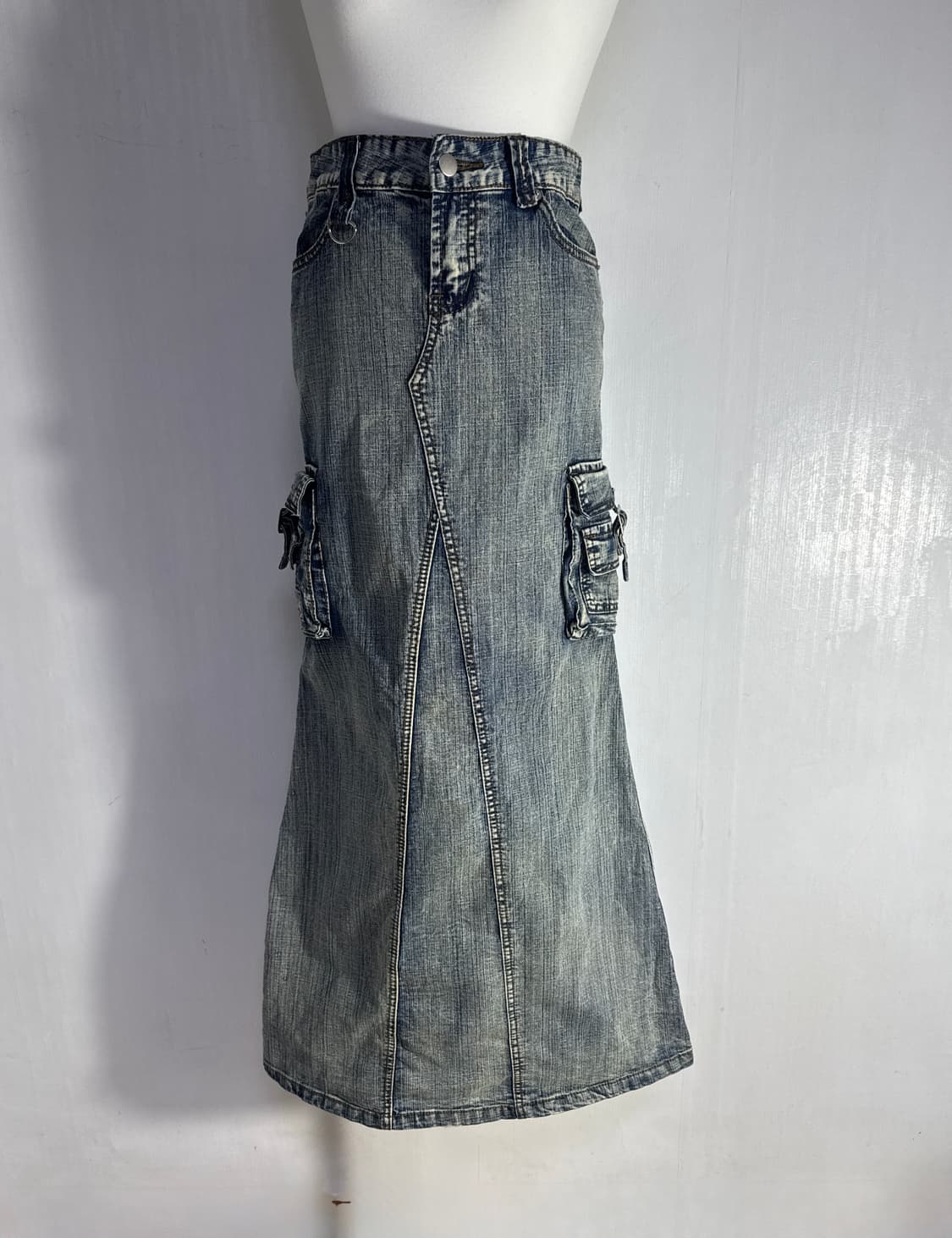 escape 카고 데님 스커트 y2k goa lgb 상품이미지3