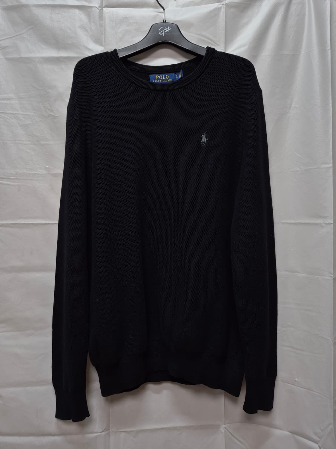 폴로 니트 블랙 상품이미지1