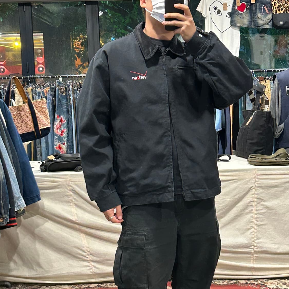 L) Verizon USA 워크웨어 디트로이트 자켓 블랙 상품이미지9
