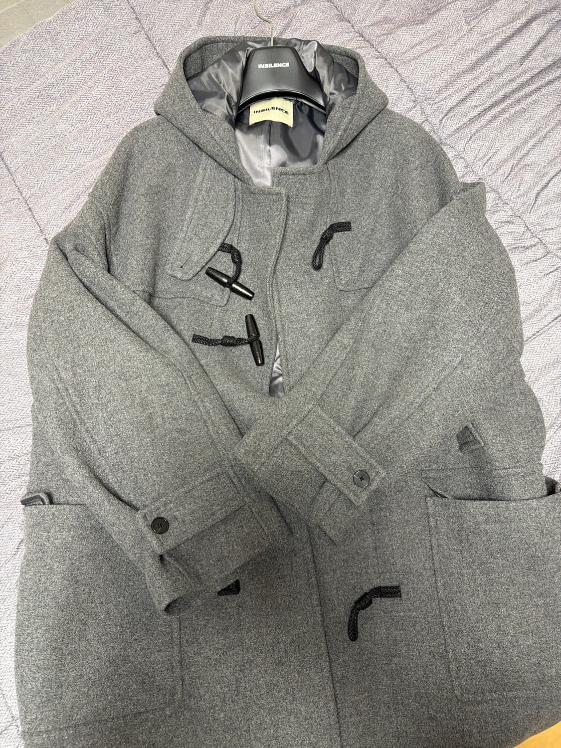 인사일런스 오버사이즈 더플코트 상품이미지2