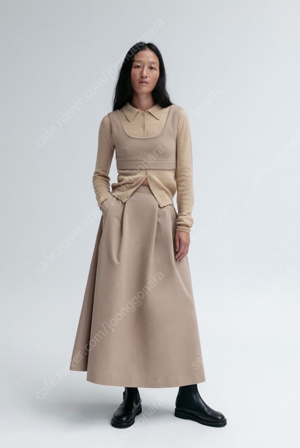 lfm 코지 니트 탱크탑 브라운 상품이미지2