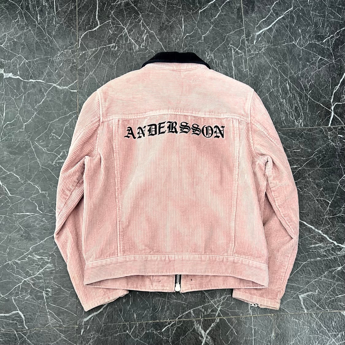 앤더슨벨 올리버 코듀로이 집업 자켓 인디핑크 상품이미지2