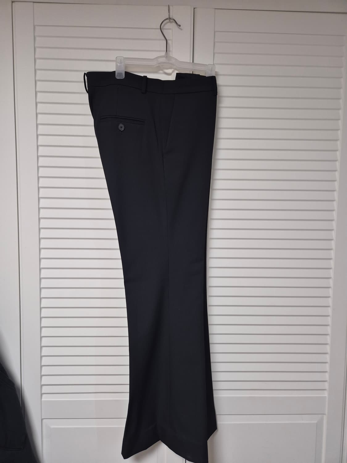 (48)엘무드 잔느 플레어 슬랙스 블랙 상품이미지1