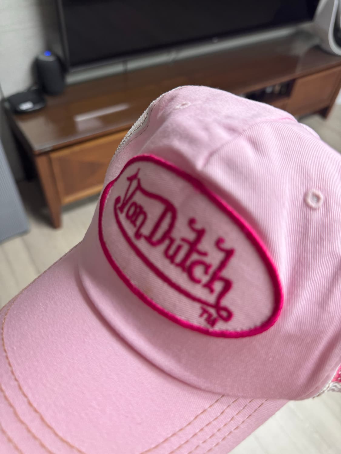 본더치 핑크 매쉬 볼캡 상품이미지5