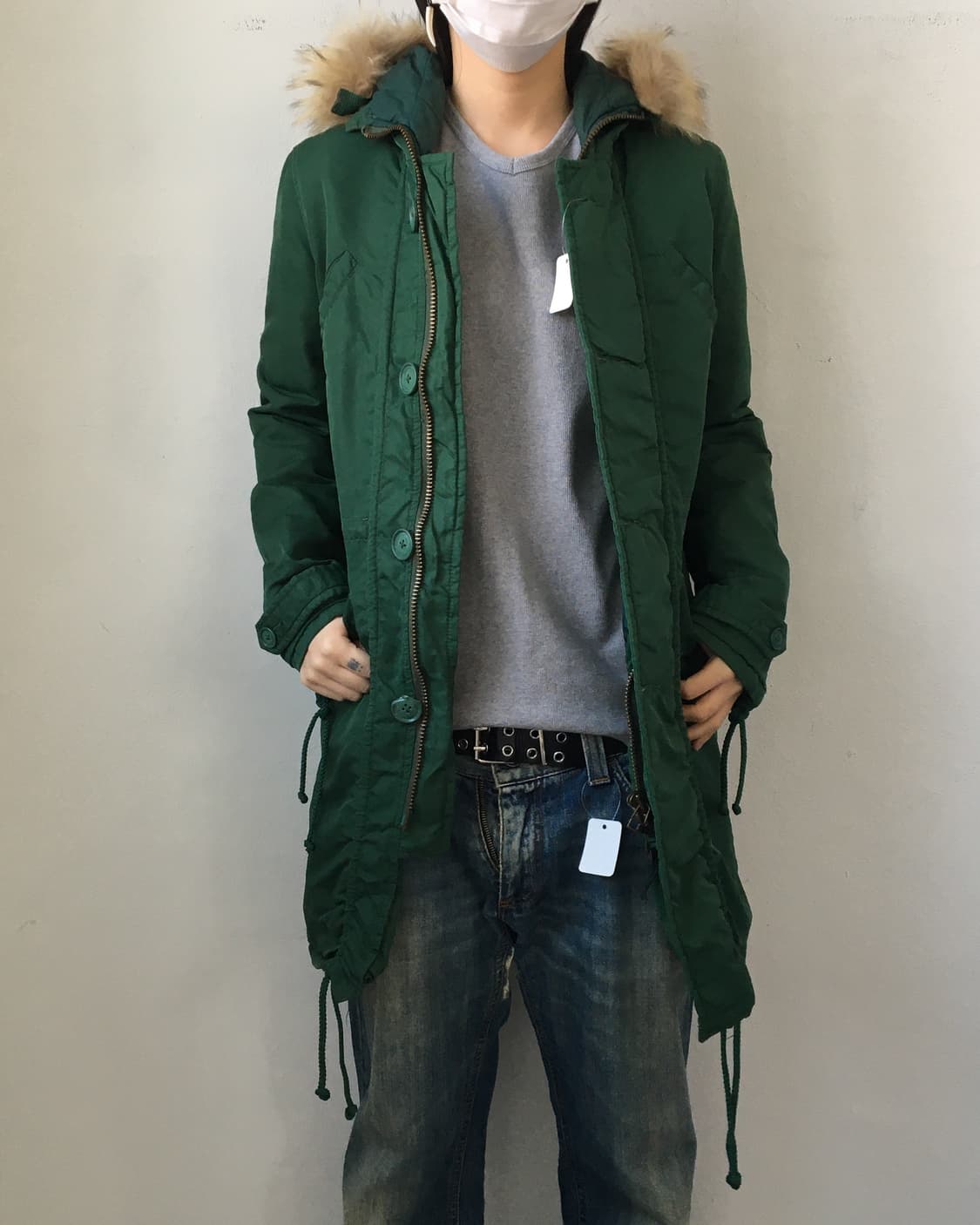 Fake fur hood jacket 상품이미지7