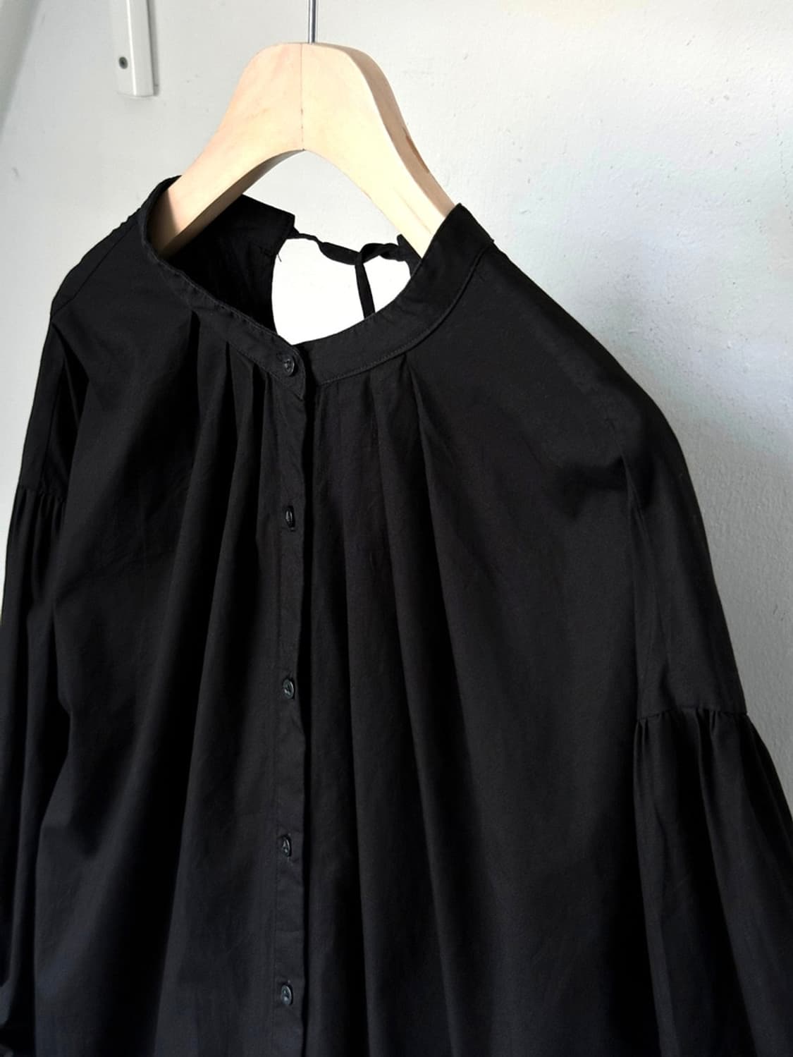 Stand collar light cotton wide onepiece 상품이미지2
