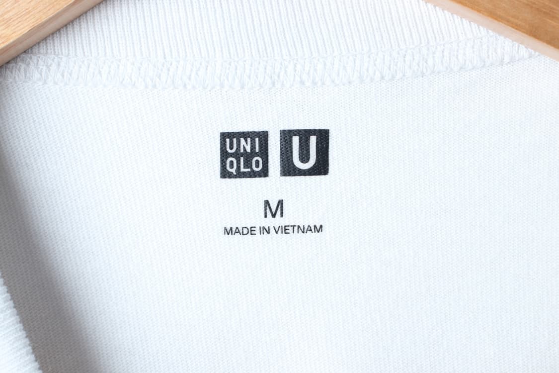(M-L) 유니클로 반팔 티셔츠 U라인 무지 화이트-H33140 상품이미지5