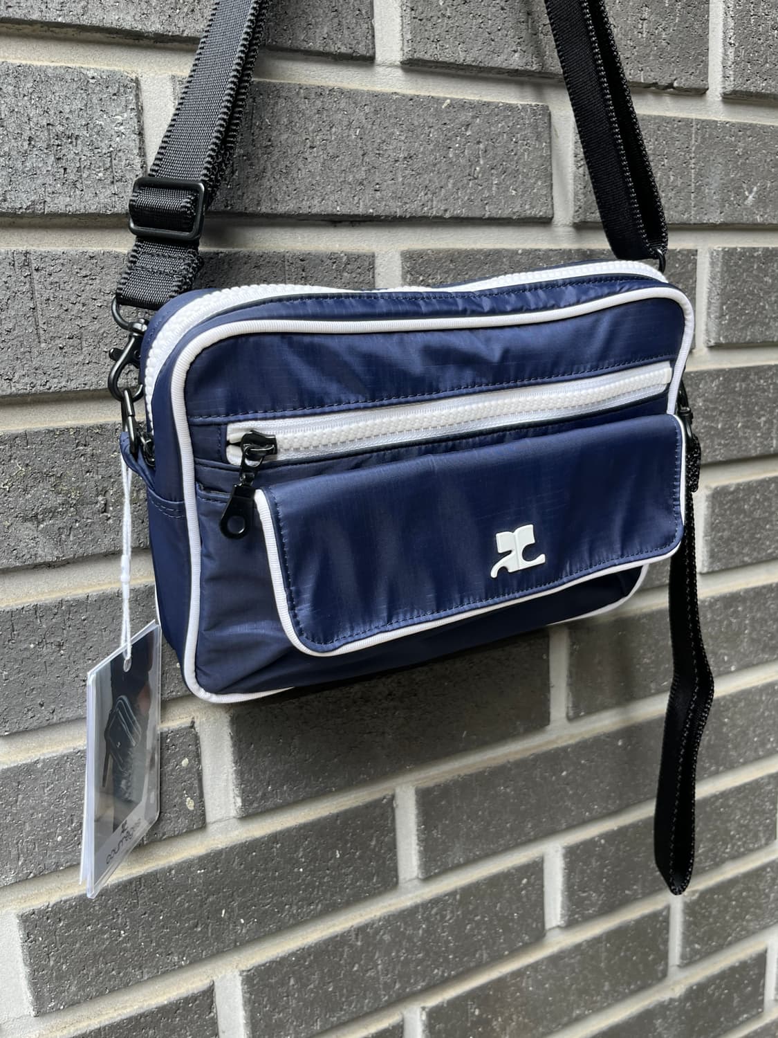 00s Courreges 꾸레쥬 화이트 로고 4웨이 백 스몰 상품이미지5