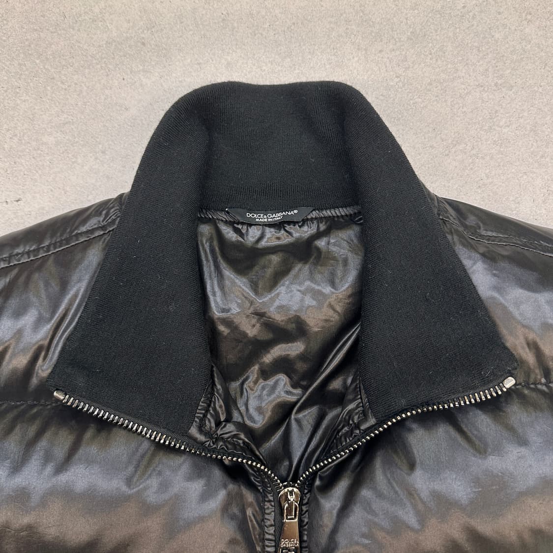 돌체앤가바나 로고 플레이트 다운 봄버자켓 상품이미지3