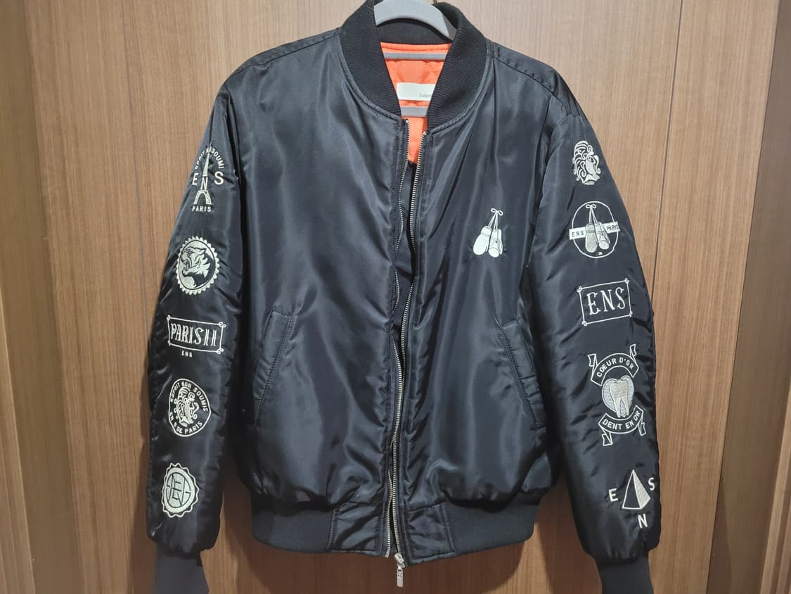 vtg 블랙 봄버 자켓 상품이미지3