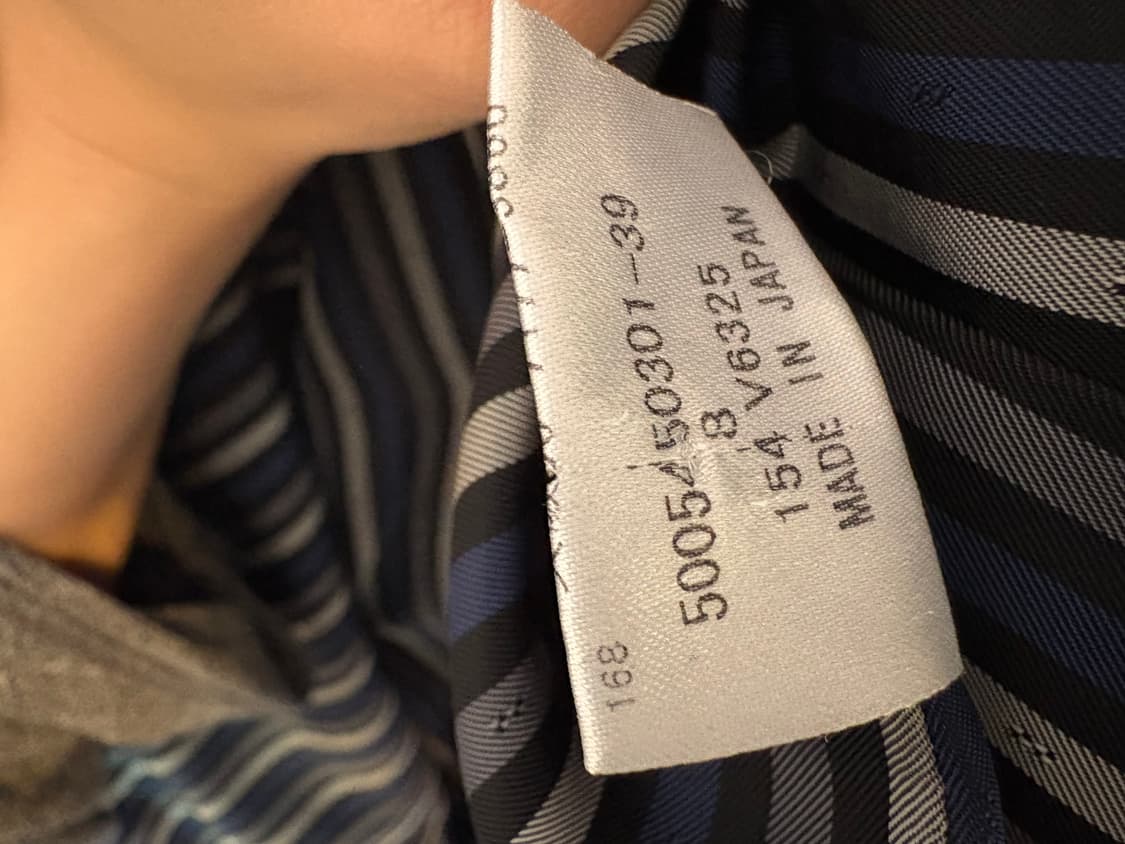 아쿠아스큐텀 네이비 더블 코트 Japan 상품이미지4