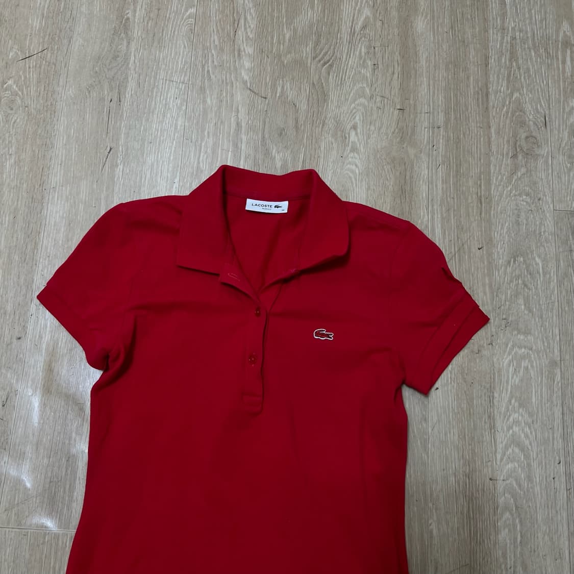 라코스테 여성 반팔 카라 원피스 34  상품이미지2