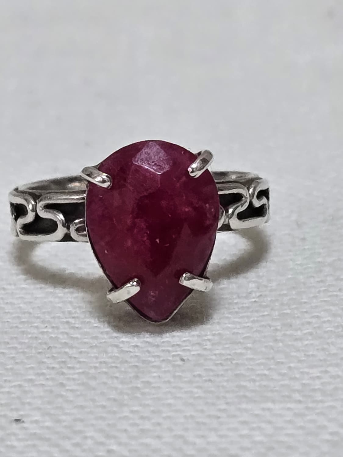 루비원석 실버925 엔틱반지 상품이미지1