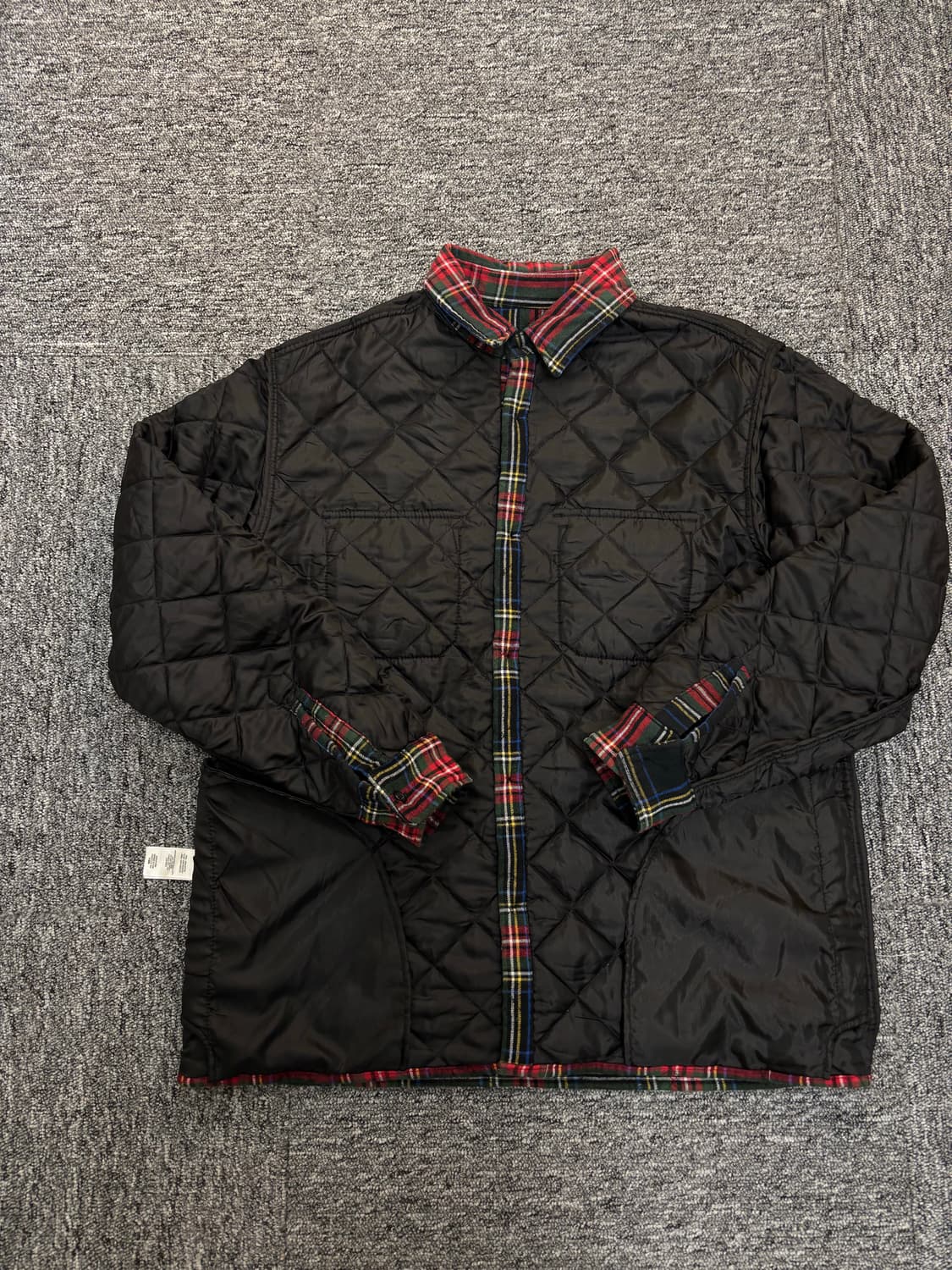 Supreme quilted flannel shirt jacket 상품이미지4