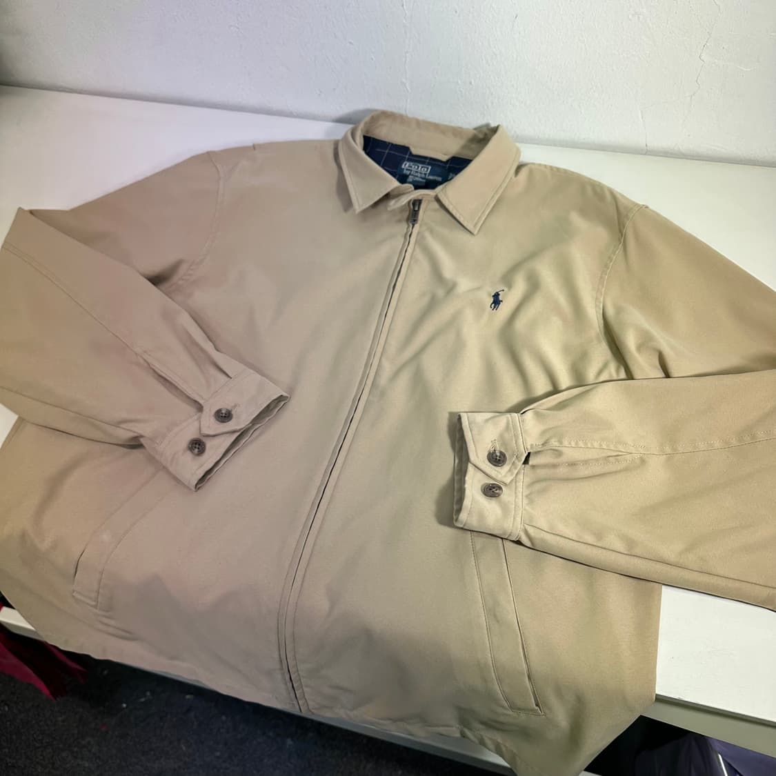 L 105 폴로 랄프로렌 베이지 스윙탑 자켓 상품이미지1