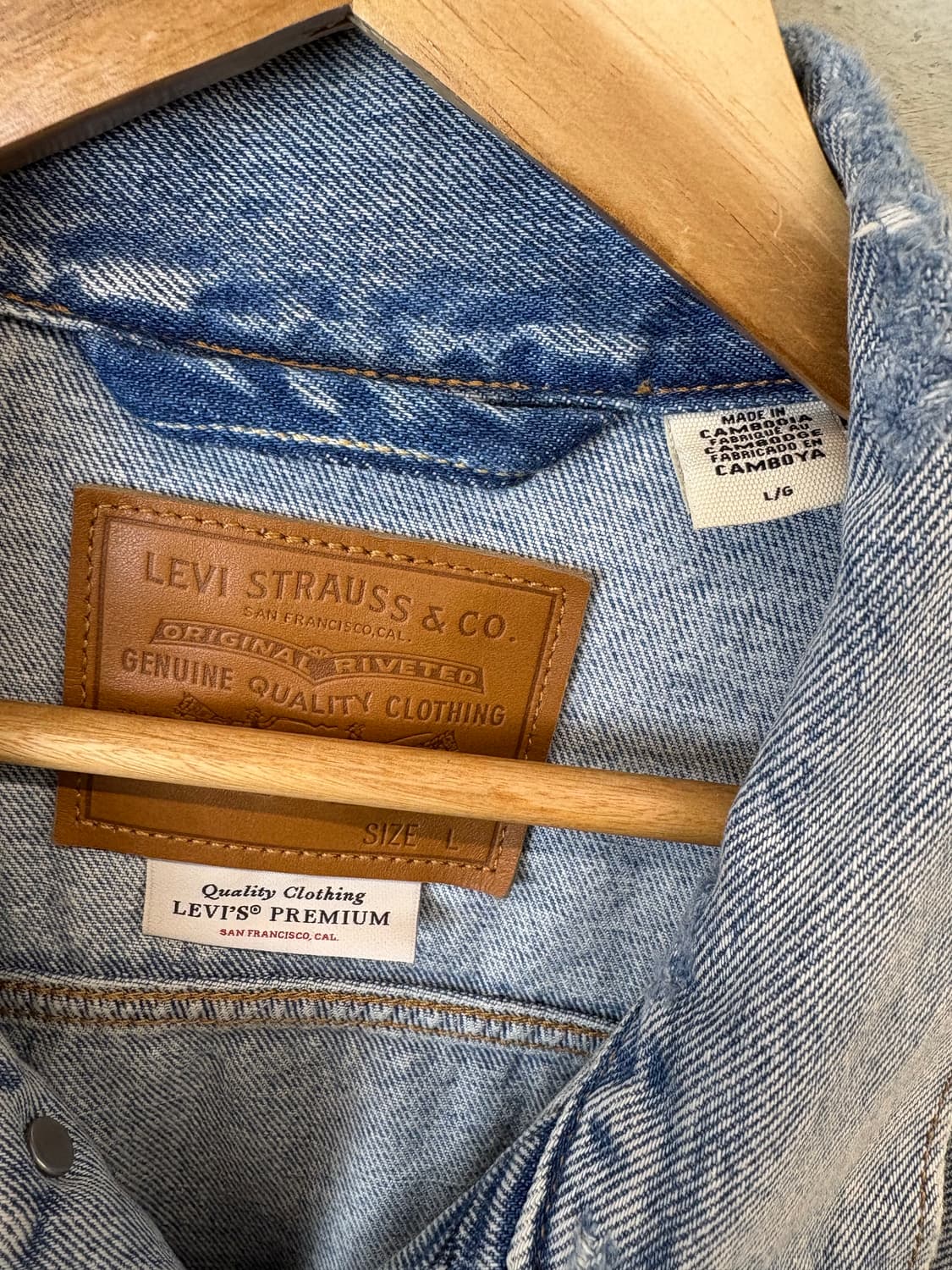 리바이스 프리미엄 타입원 1세대 데님 자켓 상품이미지7