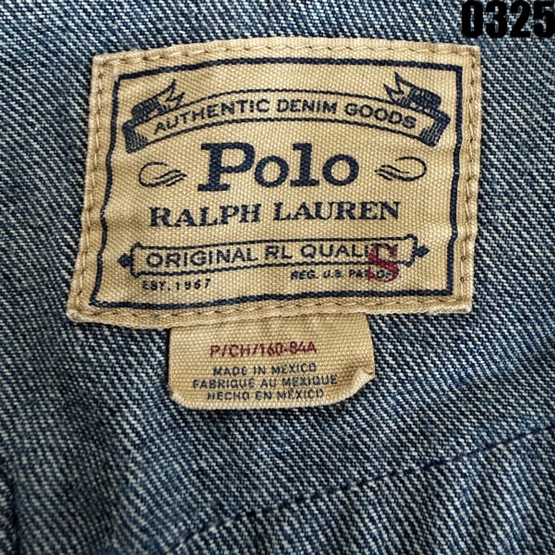 폴로 랄프로렌 패치 데님 트러커 자켓 S 0325 상품이미지7
