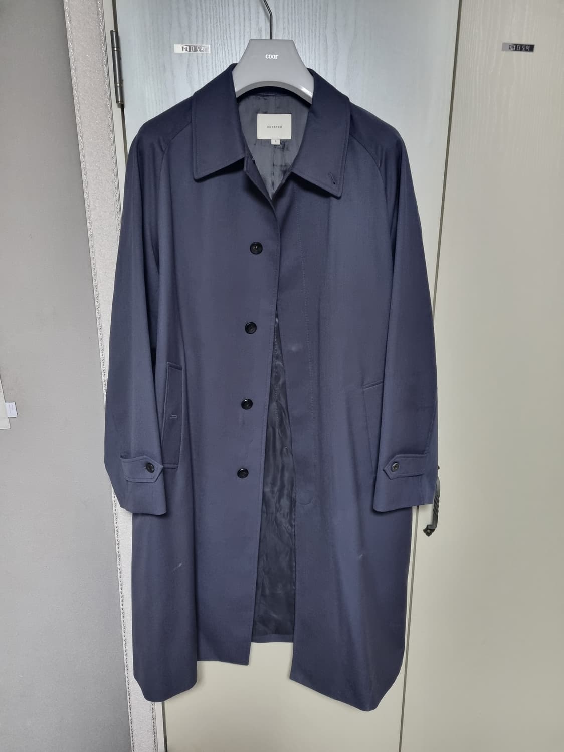 SHIRTER 셔터 발마칸 코트 L 다크그레이 상품이미지1