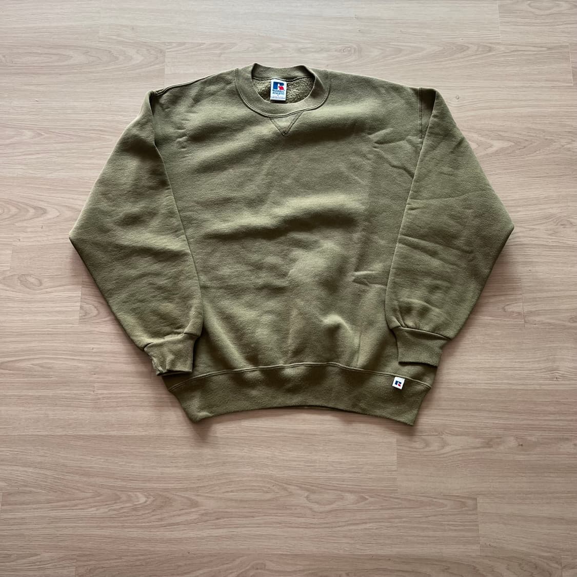 [L] 90s 빈티지 러셀 스웻셔츠 맨투맨 피스타치오 상품이미지1