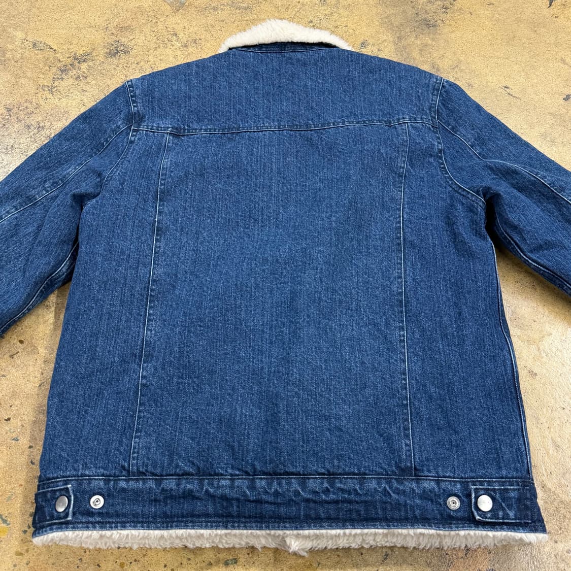 커버낫 데님 양털 카라 청 자켓  상품이미지4