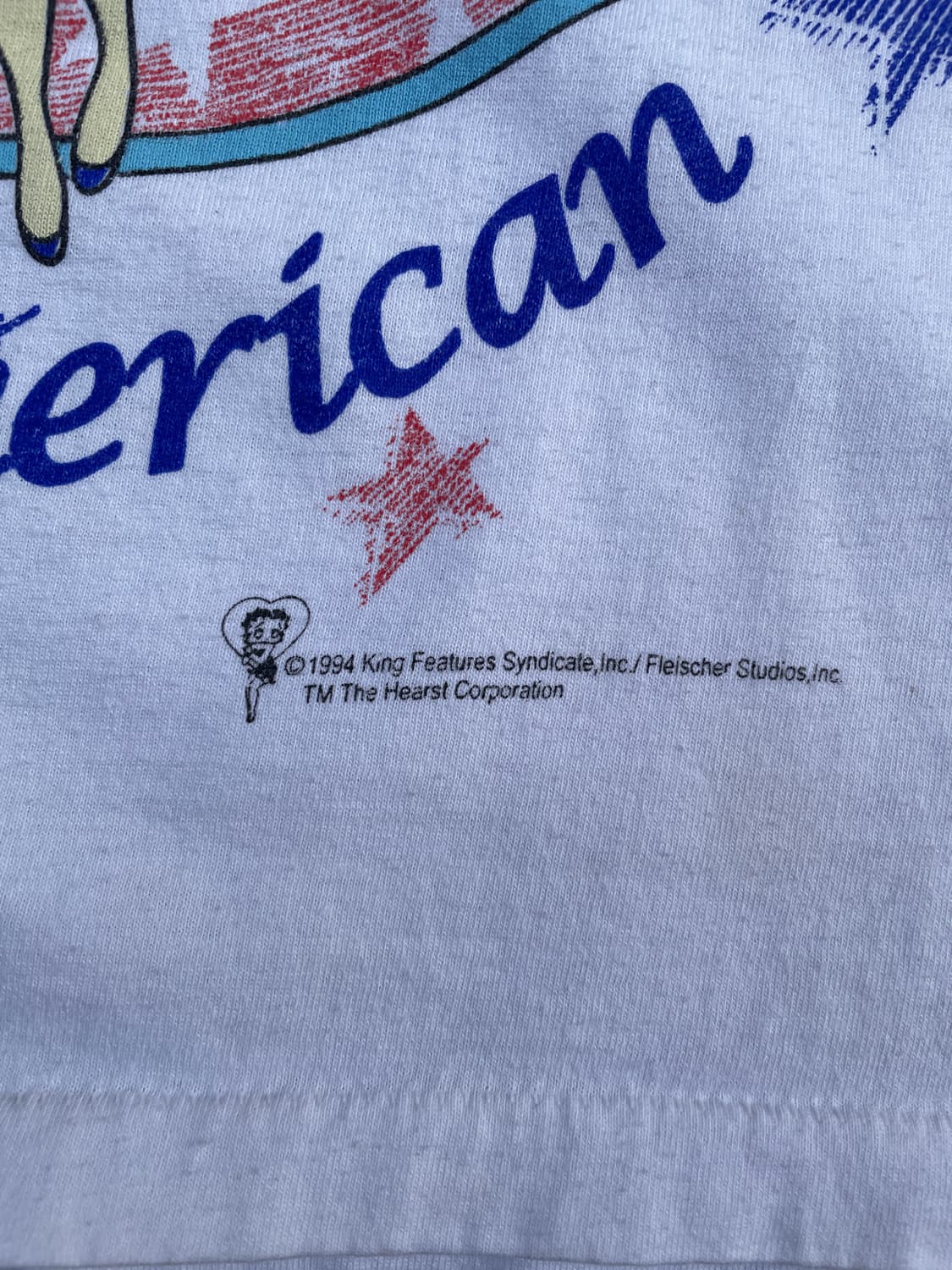 90s Betty Boop All American Crop T-shirt 상품이미지3