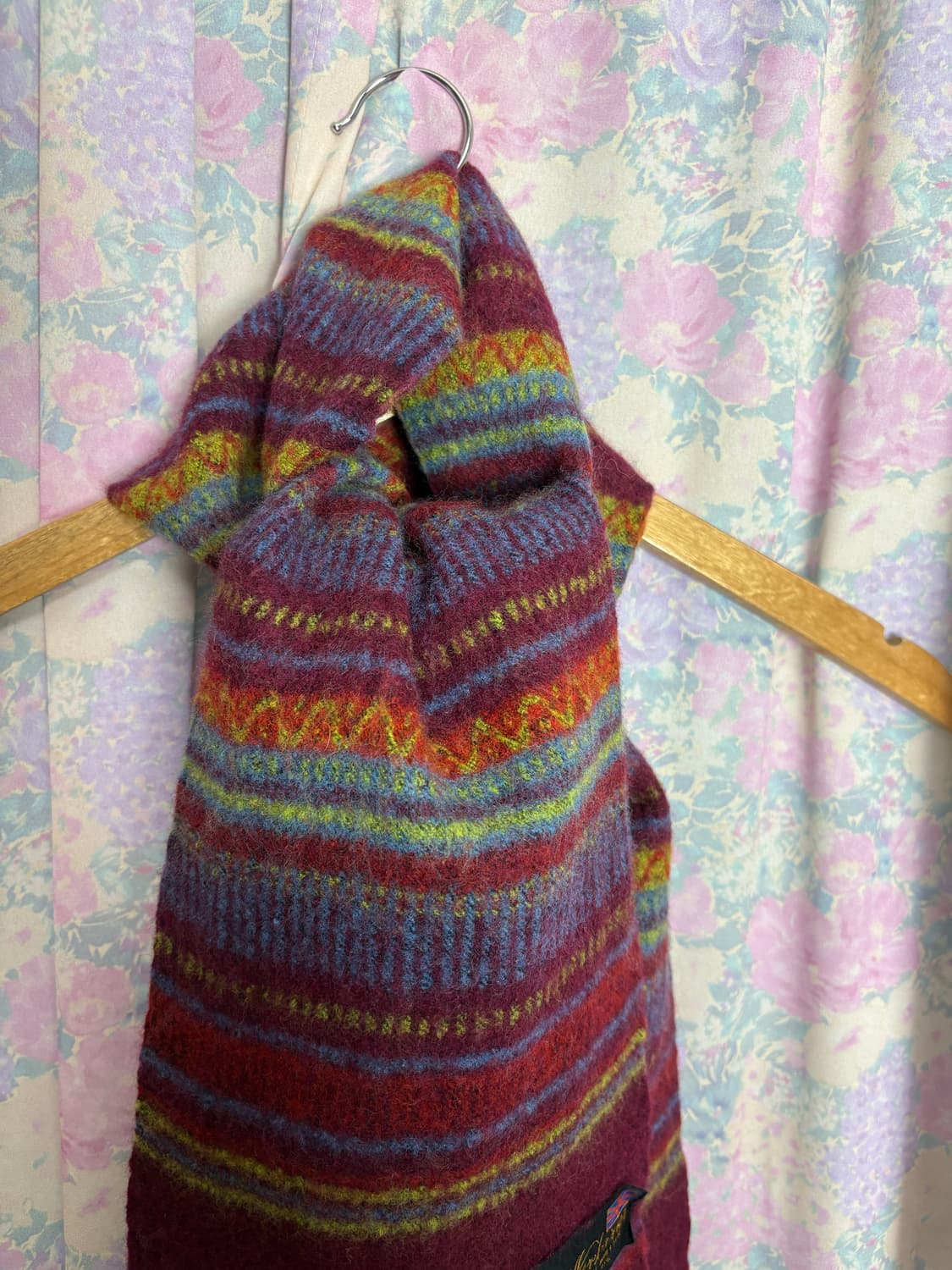 다채색 스트라이프 울 머플러 상품이미지6