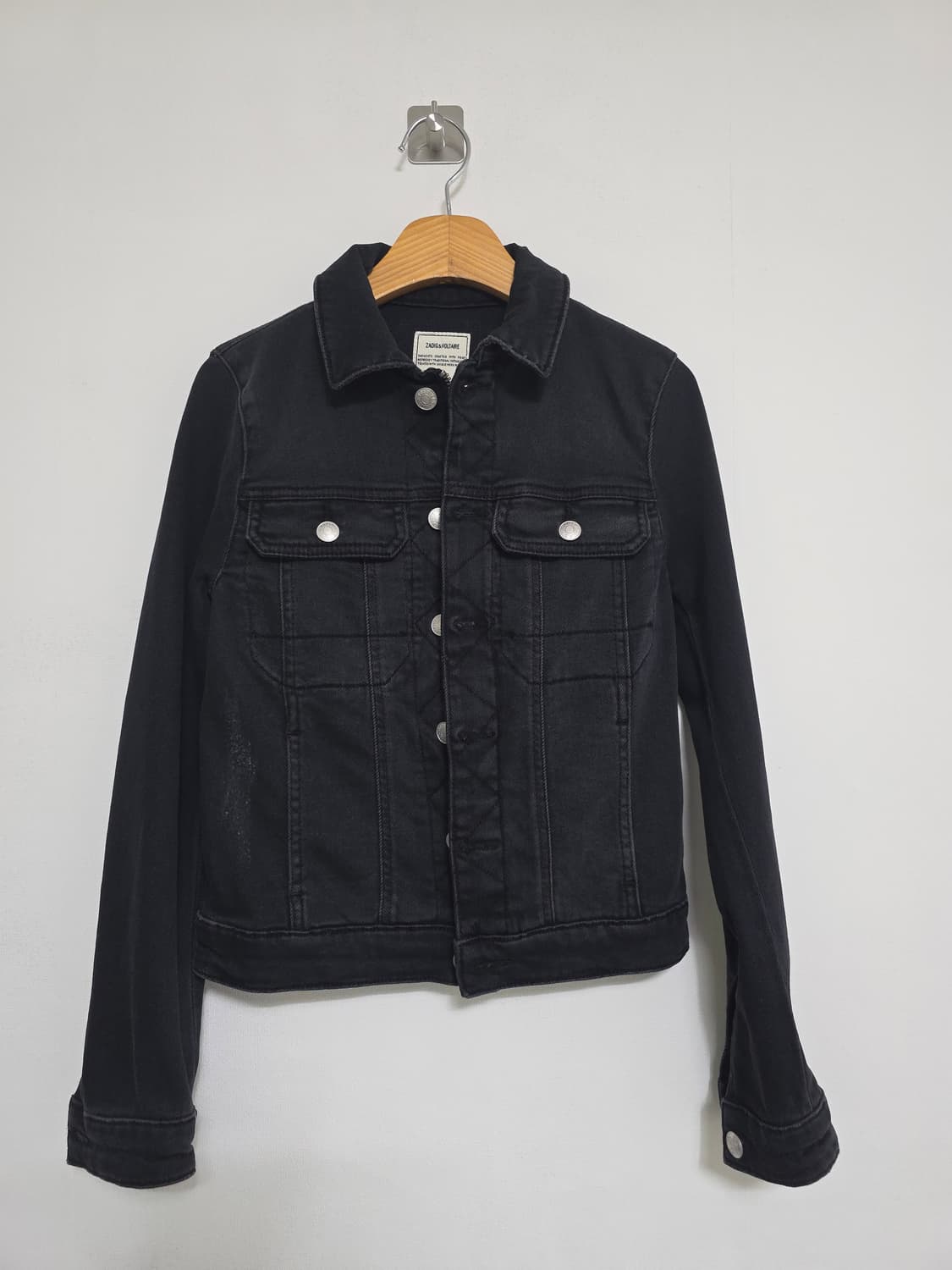 ZADIG & VOLTAIRE 블랙 데님 자켓 XS 상품이미지1