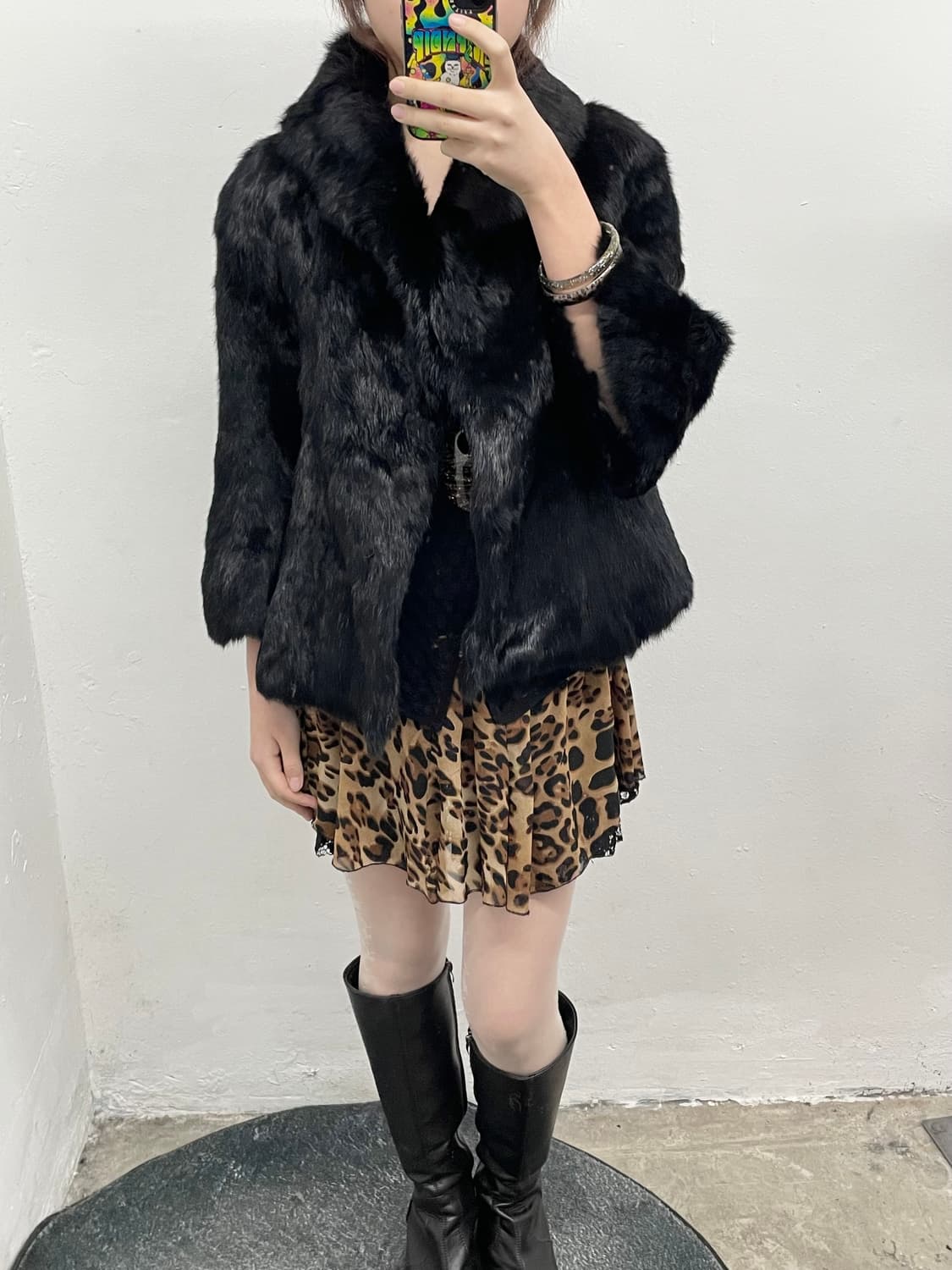 블랙 렉스 퍼자켓 상품이미지5