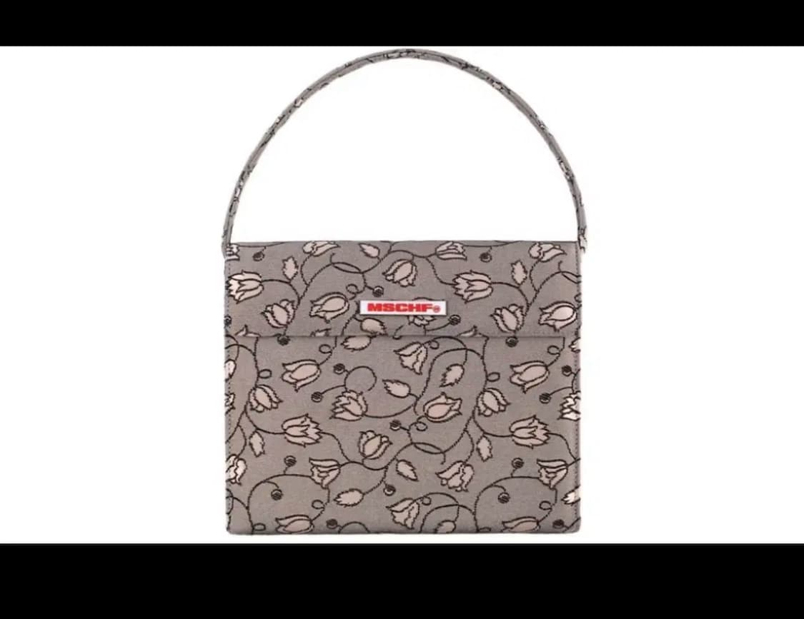 미스치프 이브닝백 자카드 플라워 상품이미지1