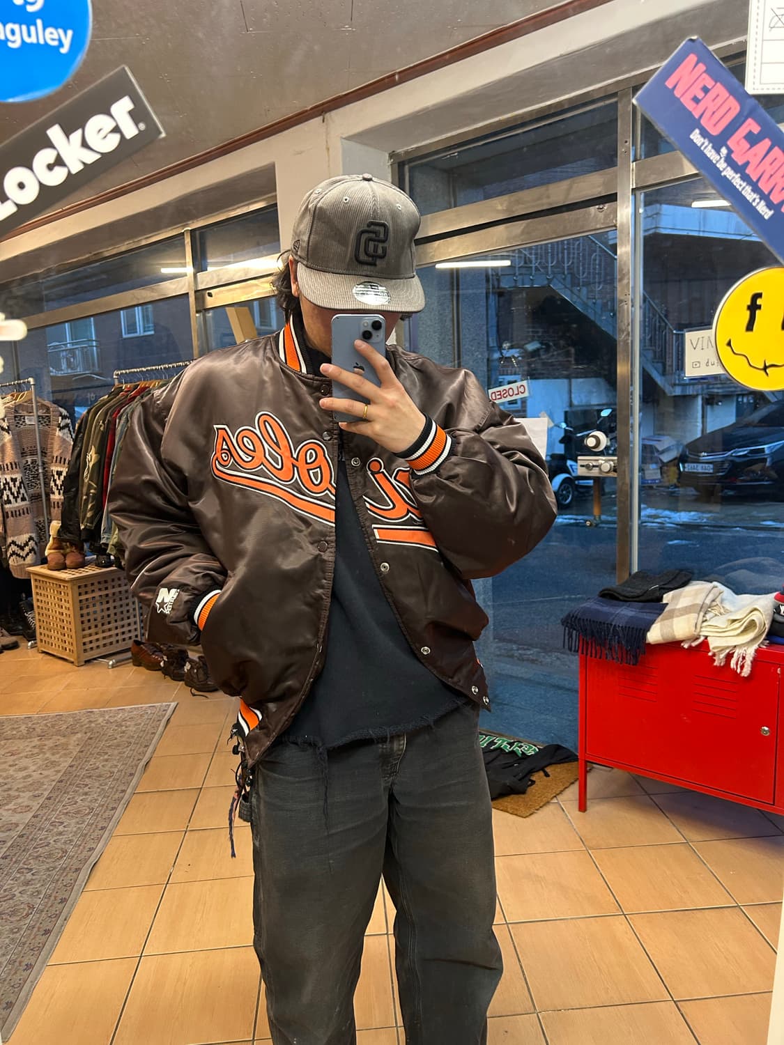 90‘s 볼티모어 오리올스 스타디움자켓 상품이미지1