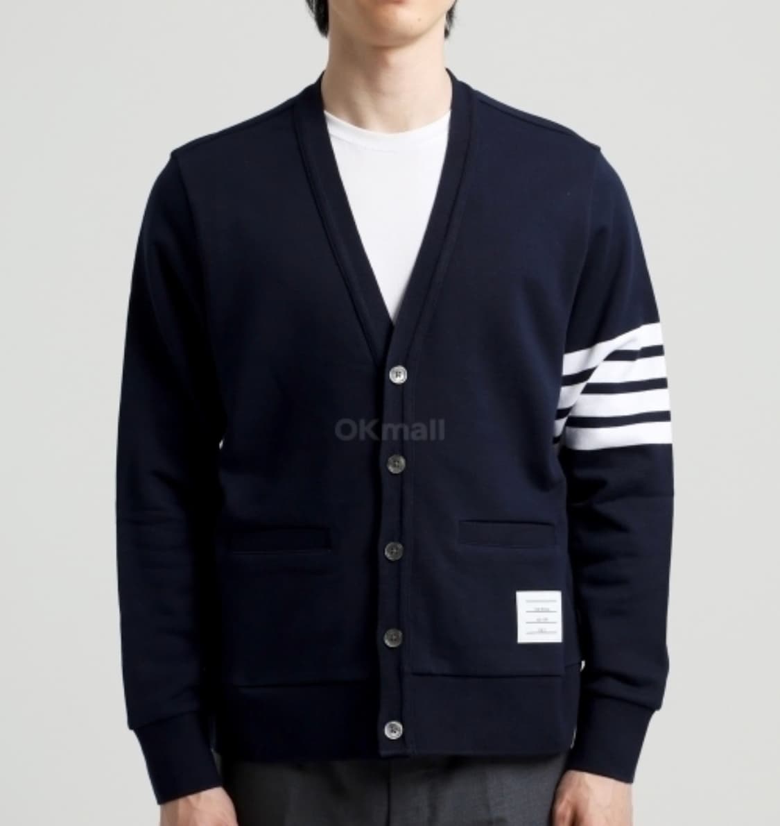 톰브라운 루프백 저지 사선 가디건 네이비 [3 size] 상품이미지2