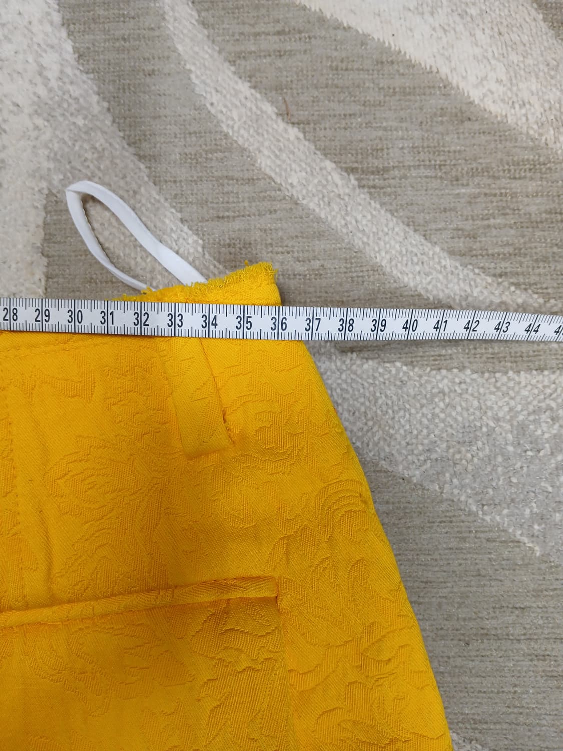 프로앤자 슐러 옐로우 자카드 와이드 레그팬츠  상품이미지3