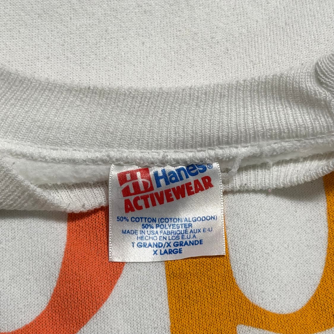 빈티지 90s 애플 레인보우 로고 스웻 상품이미지4